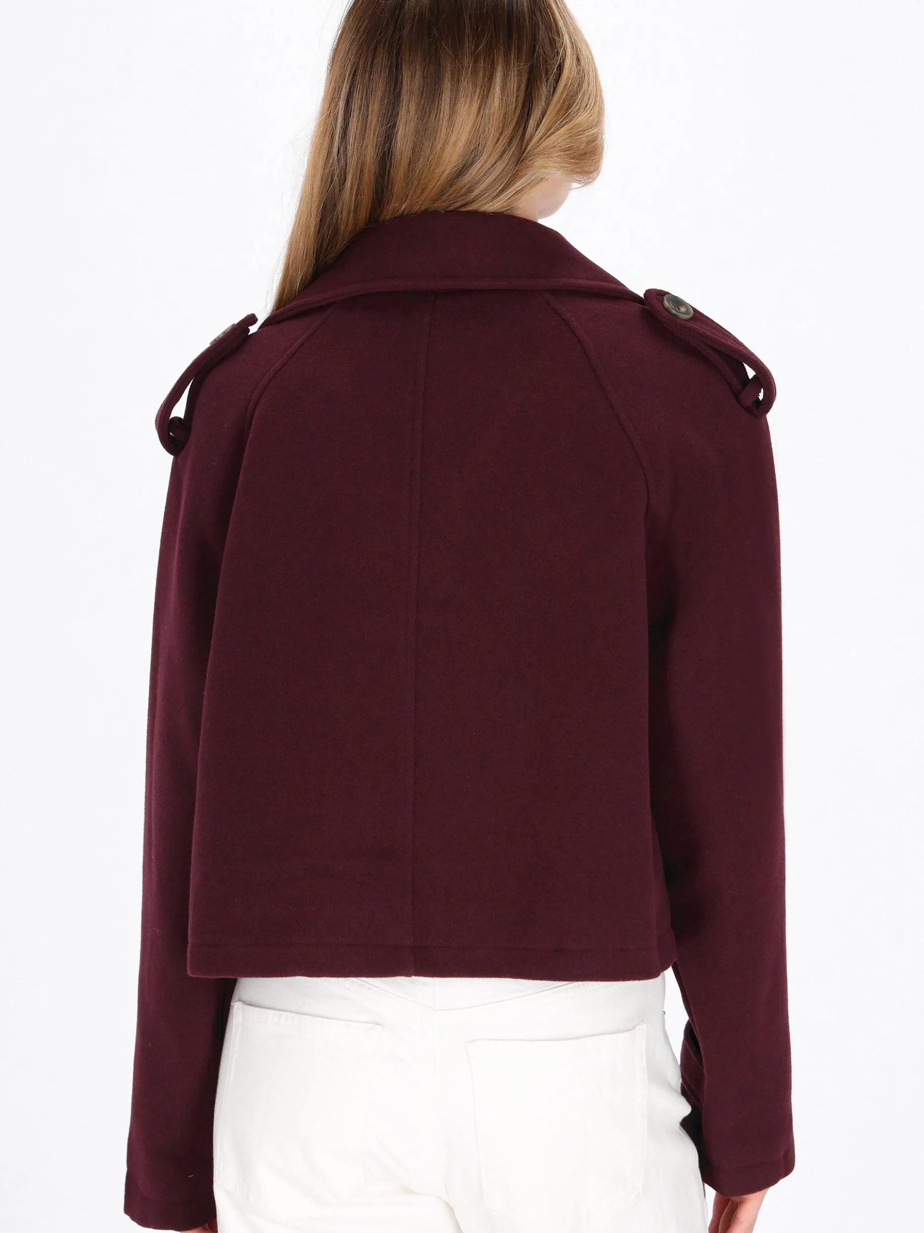 Dreimaster Damen Jacke in bordeaux