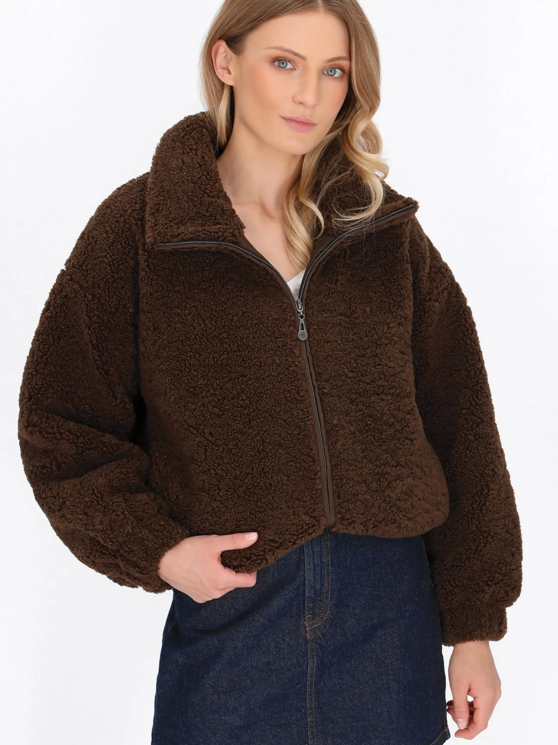 Dreimaster Damen Jacke in braun