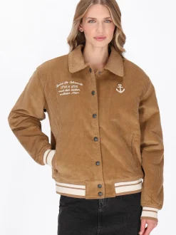 Dreimaster Damen Jacke in camel