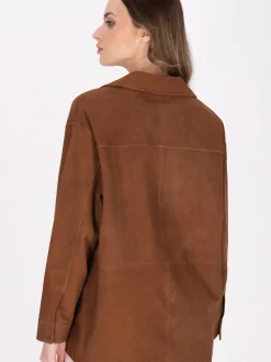 Dreimaster Damen Jacke in cognac