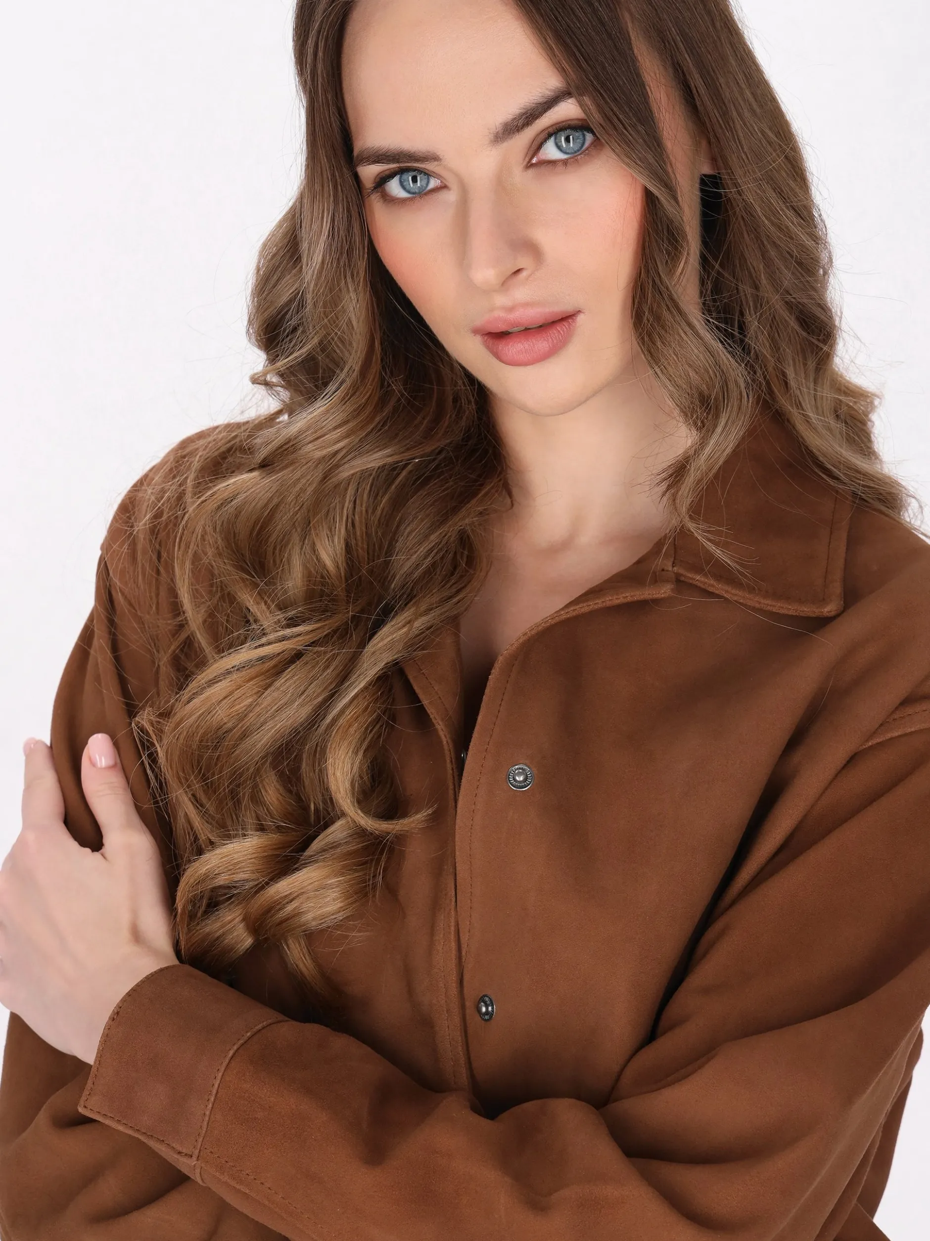 Dreimaster Damen Jacke in cognac