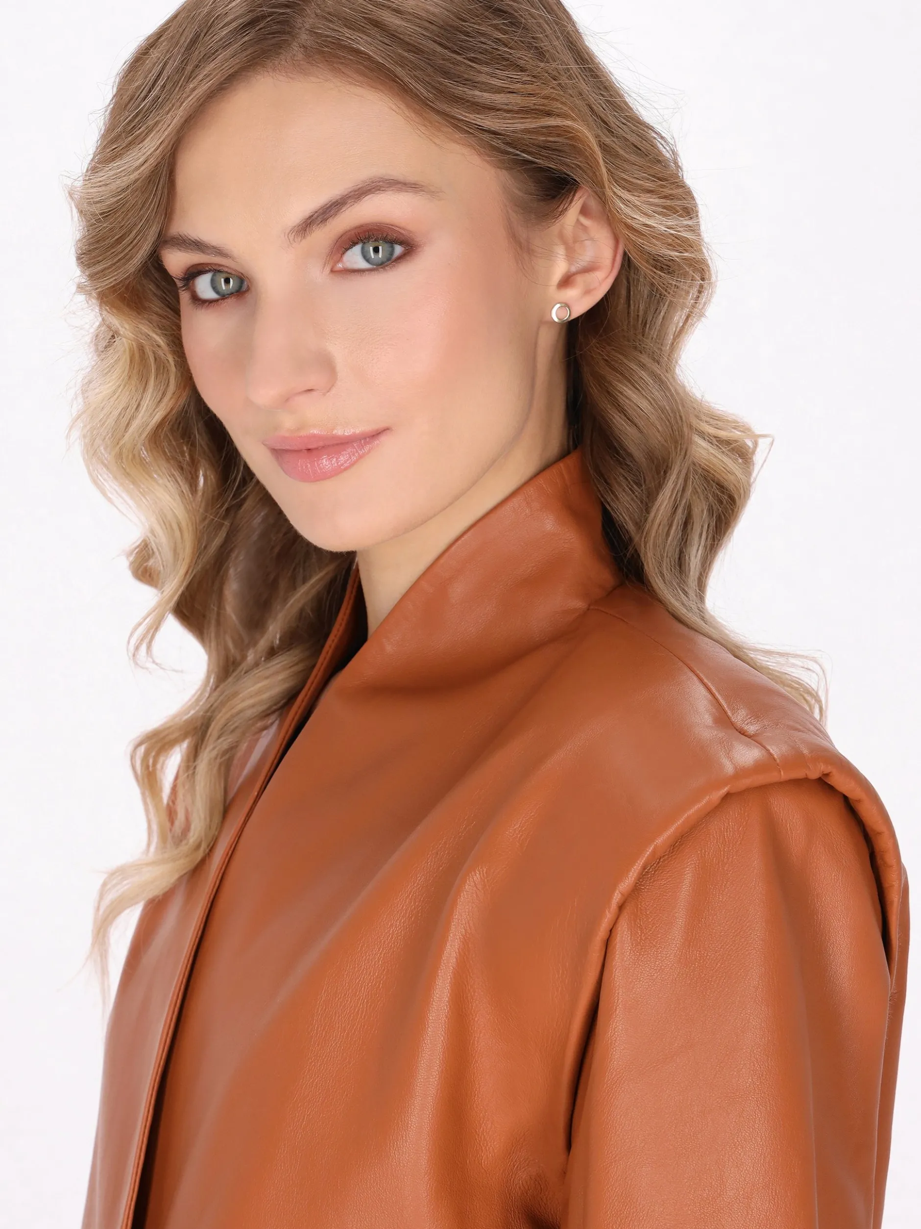 Dreimaster Damen Jacke in cognac