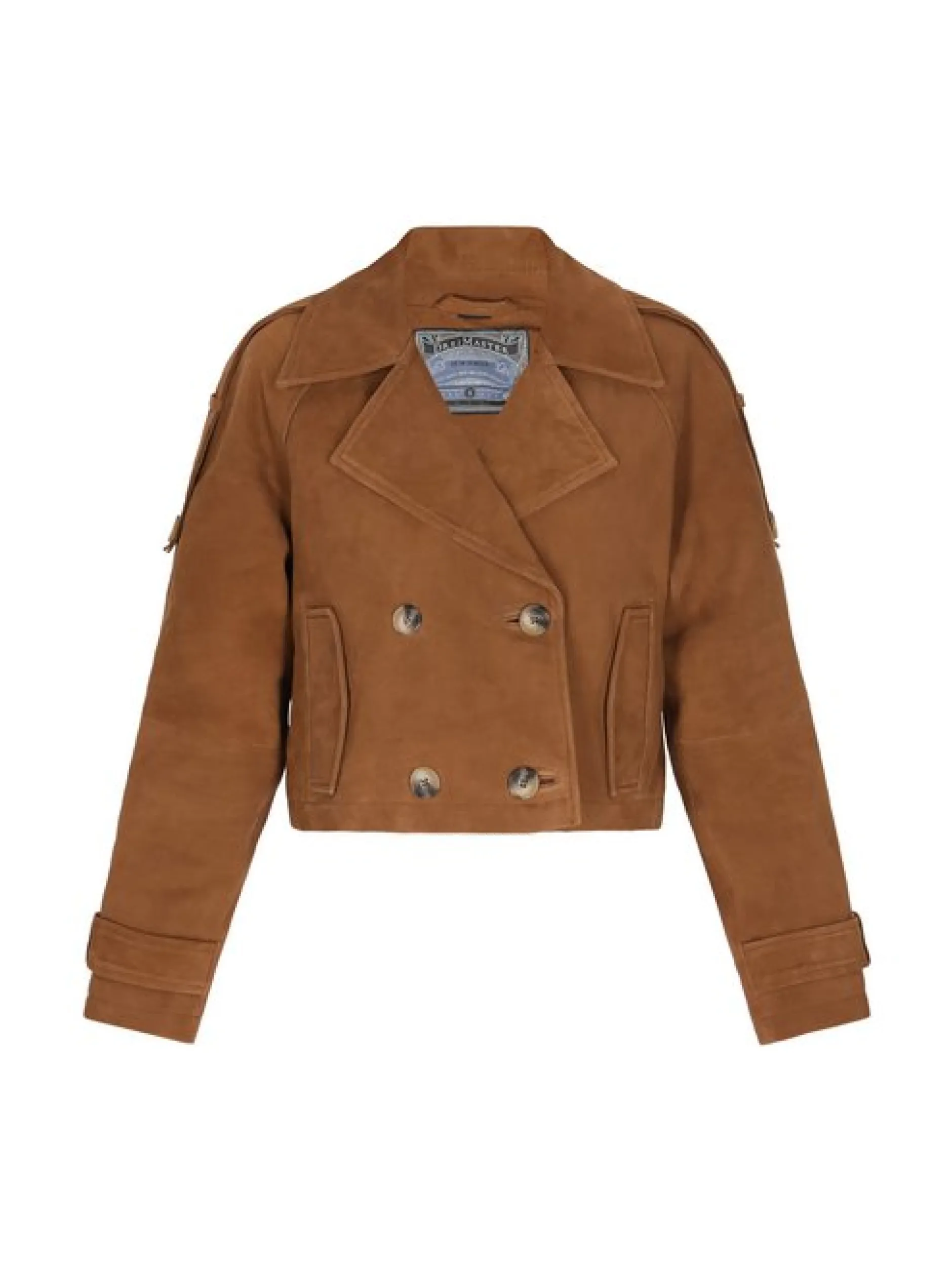 Dreimaster Damen Jacke in cognac