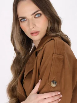 Dreimaster Damen Jacke in cognac