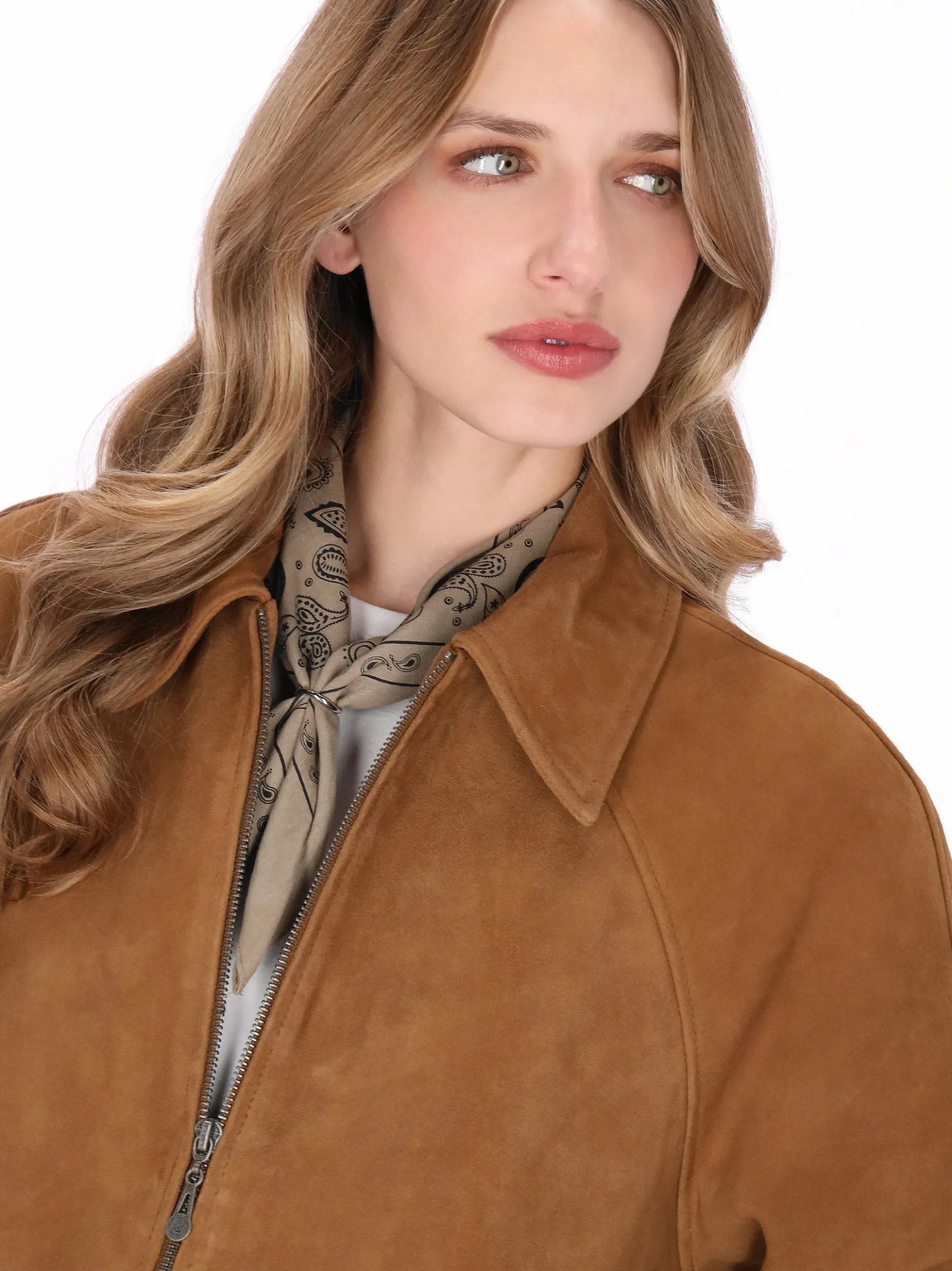 Dreimaster Damen Jacke in cognac