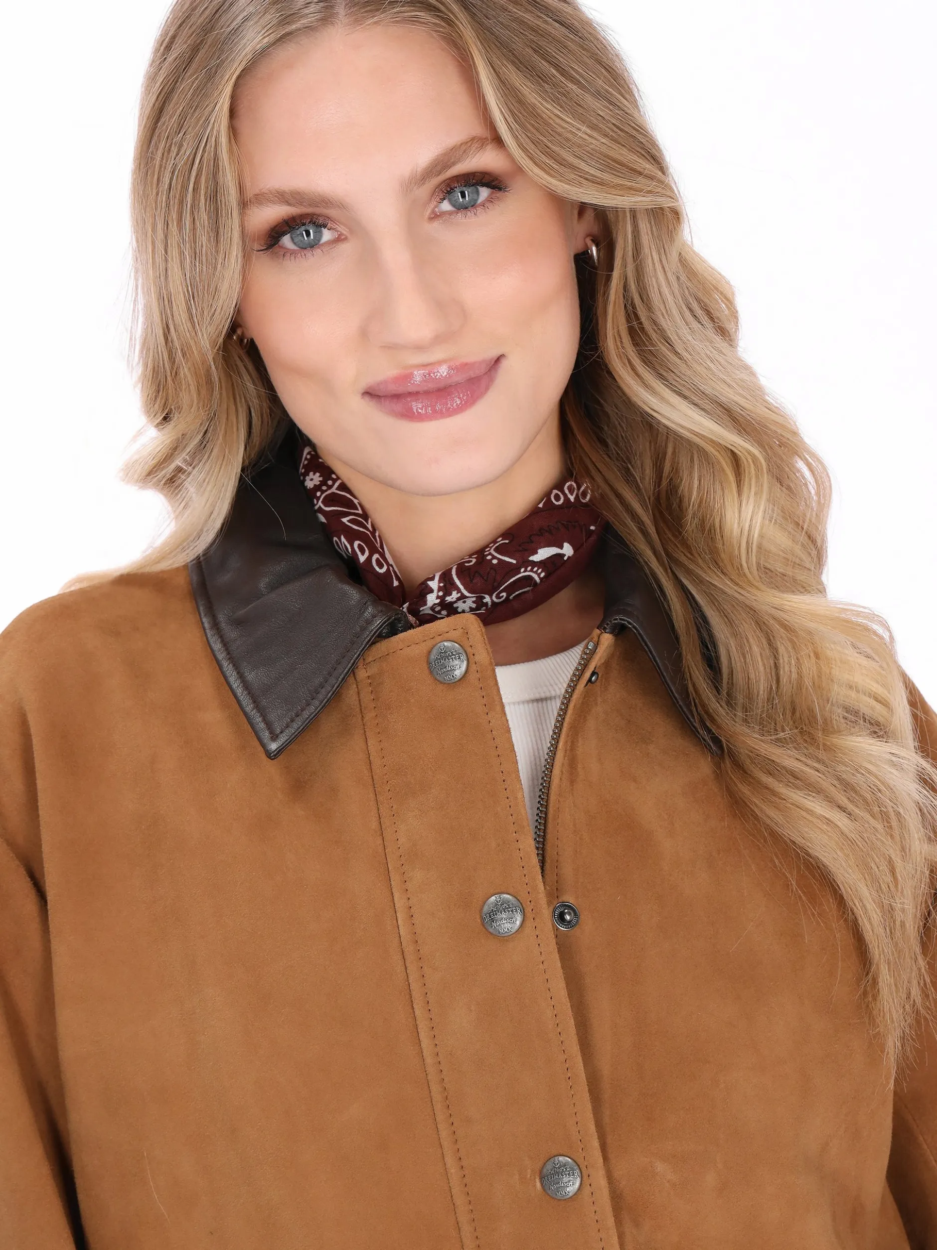 Dreimaster Damen Jacke in cognac