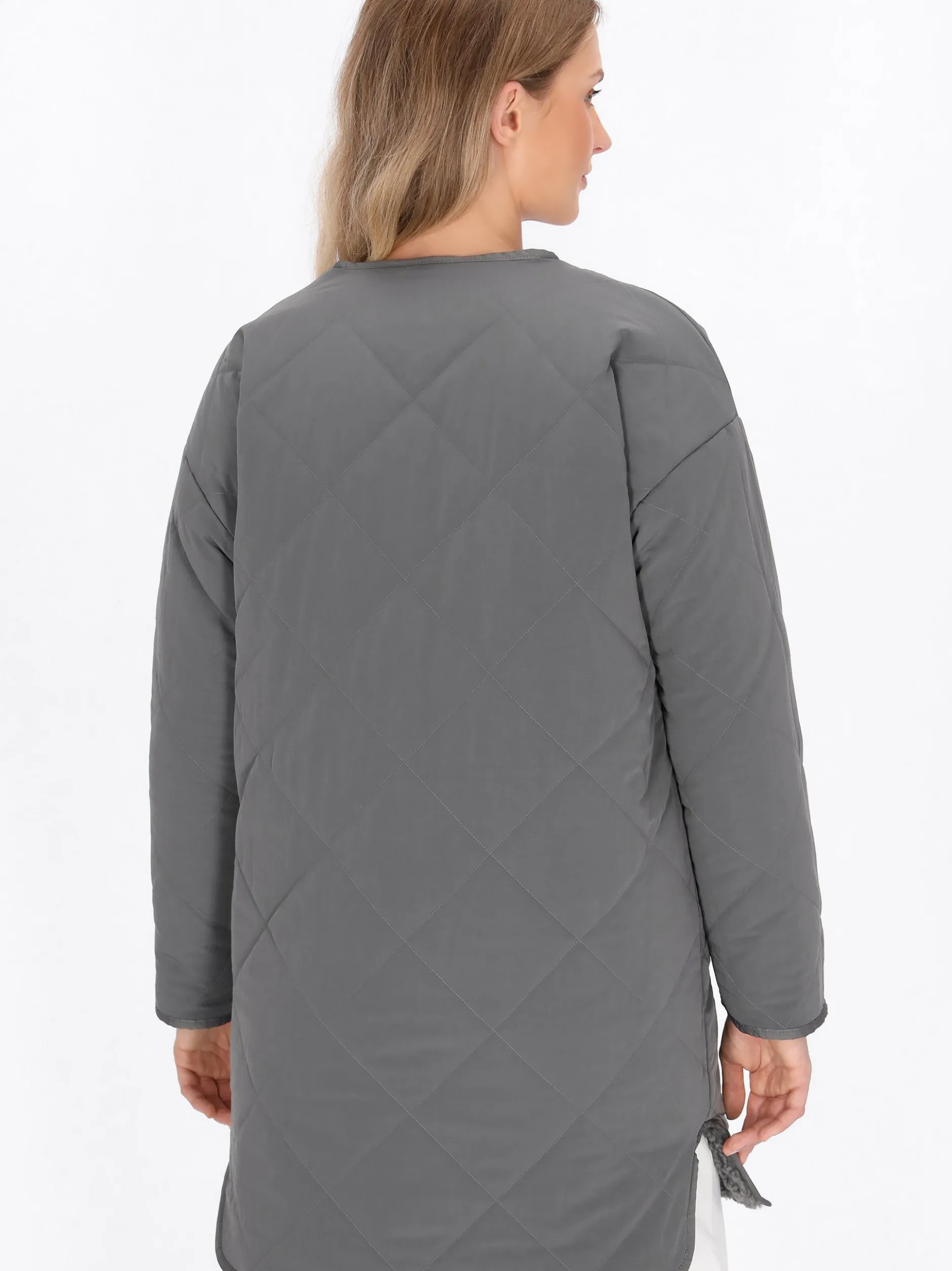 Dreimaster Damen Jacke in grau