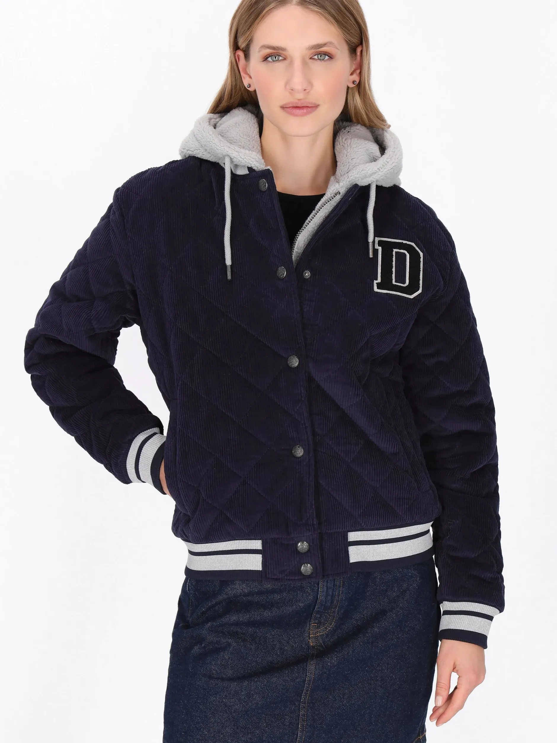Dreimaster Damen Jacke in marine