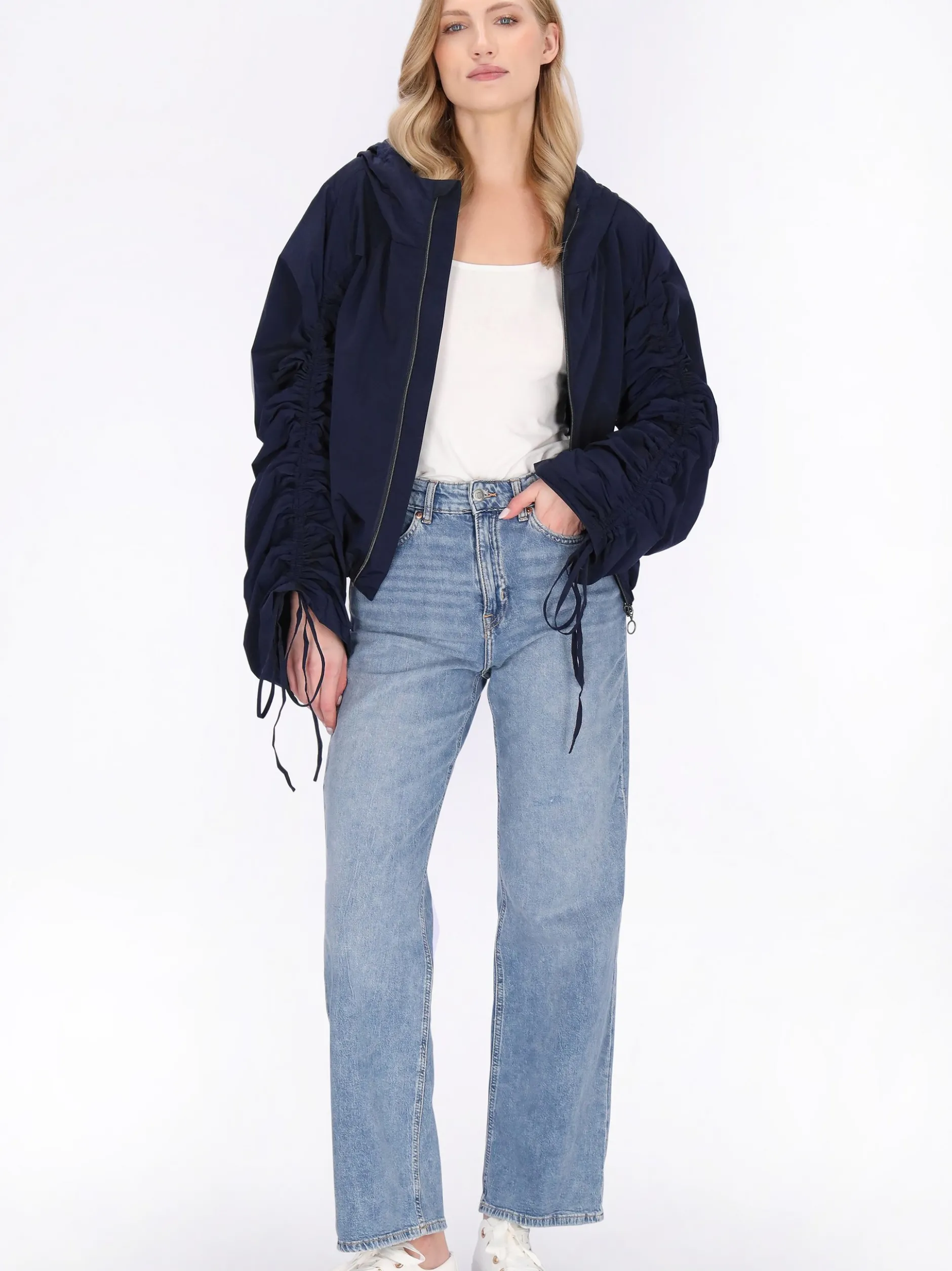 Dreimaster Damen Jacke in marine