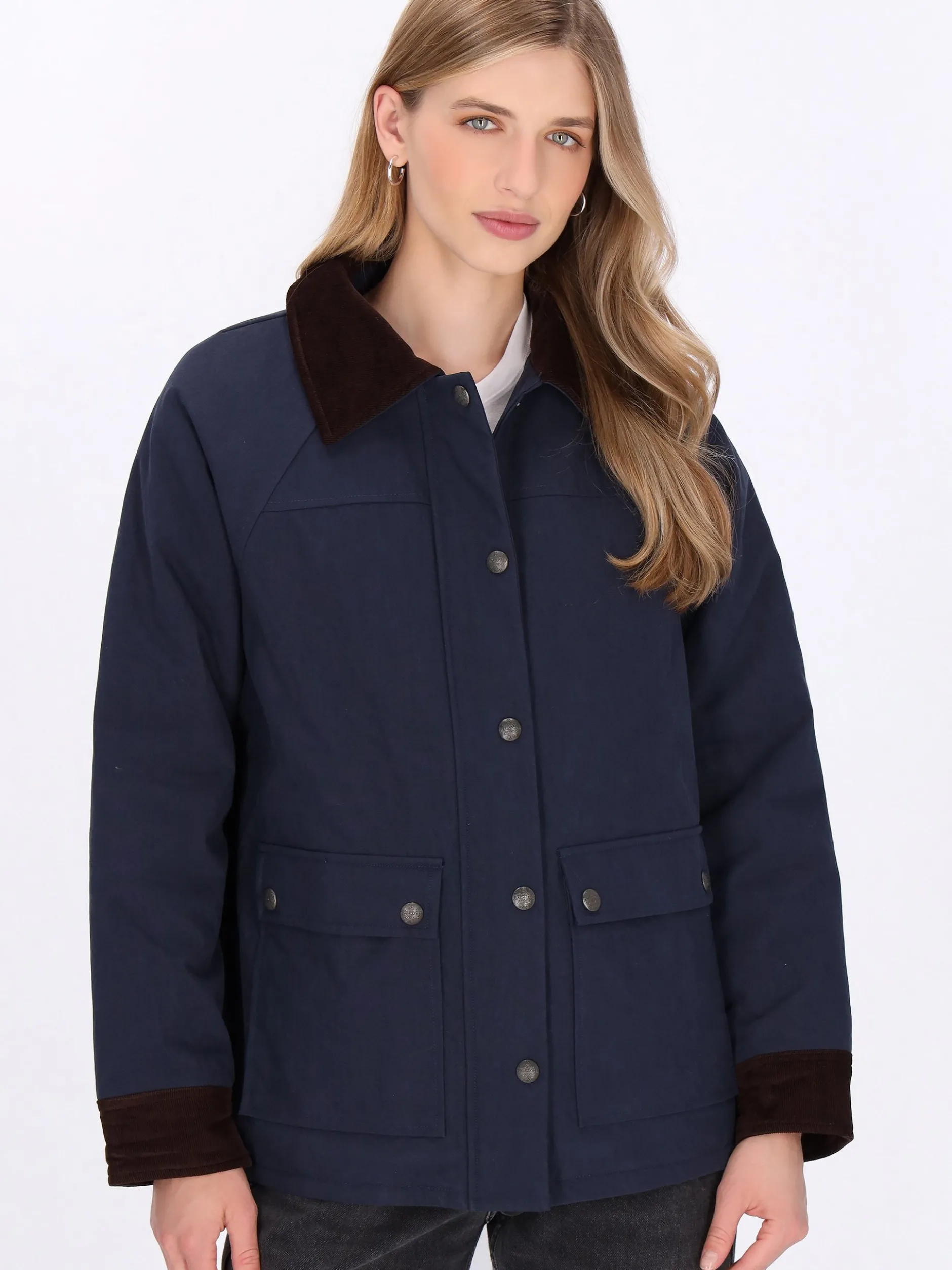 Dreimaster Damen Jacke in marine