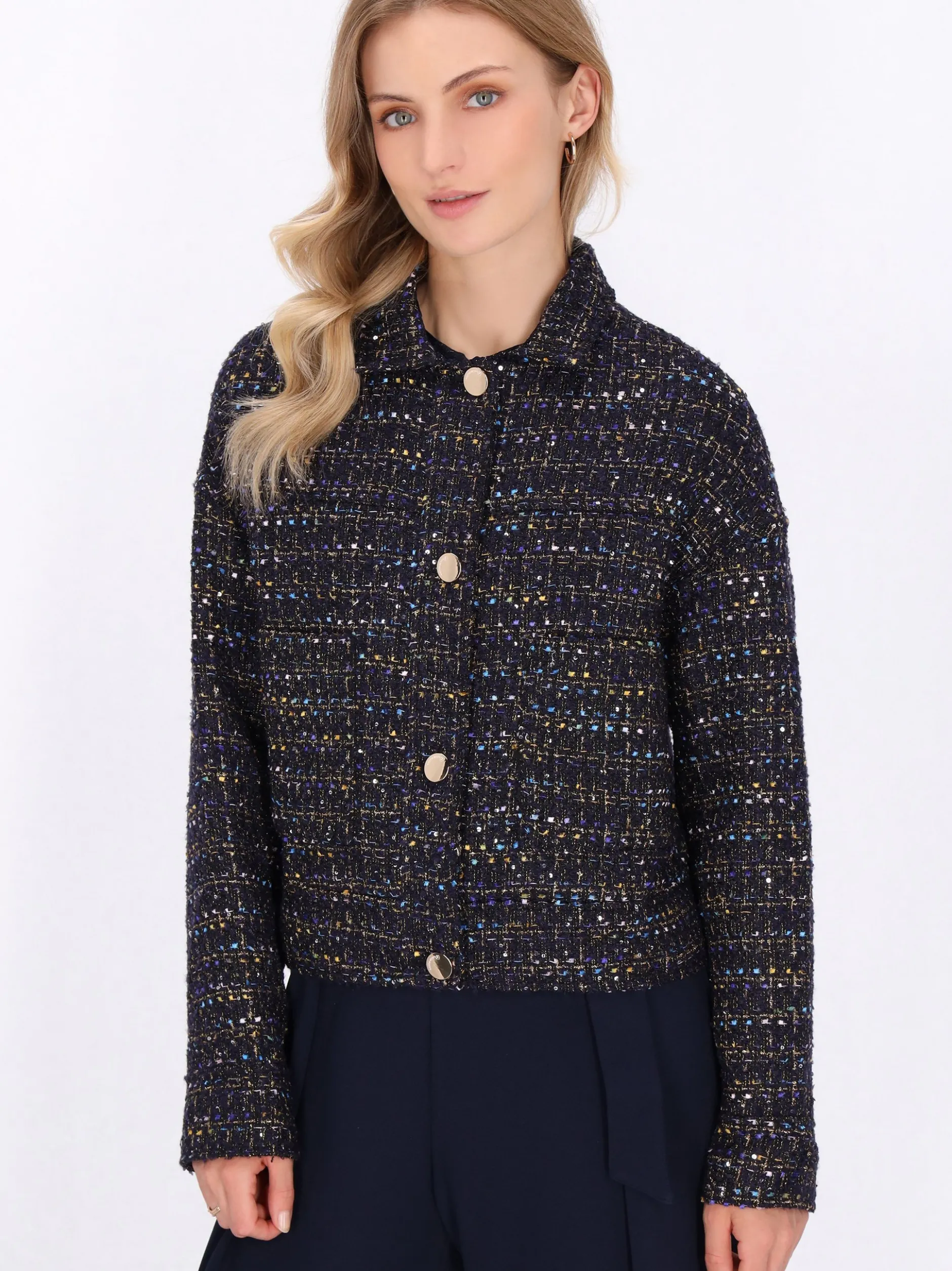 Dreimaster Damen Jacke in marine