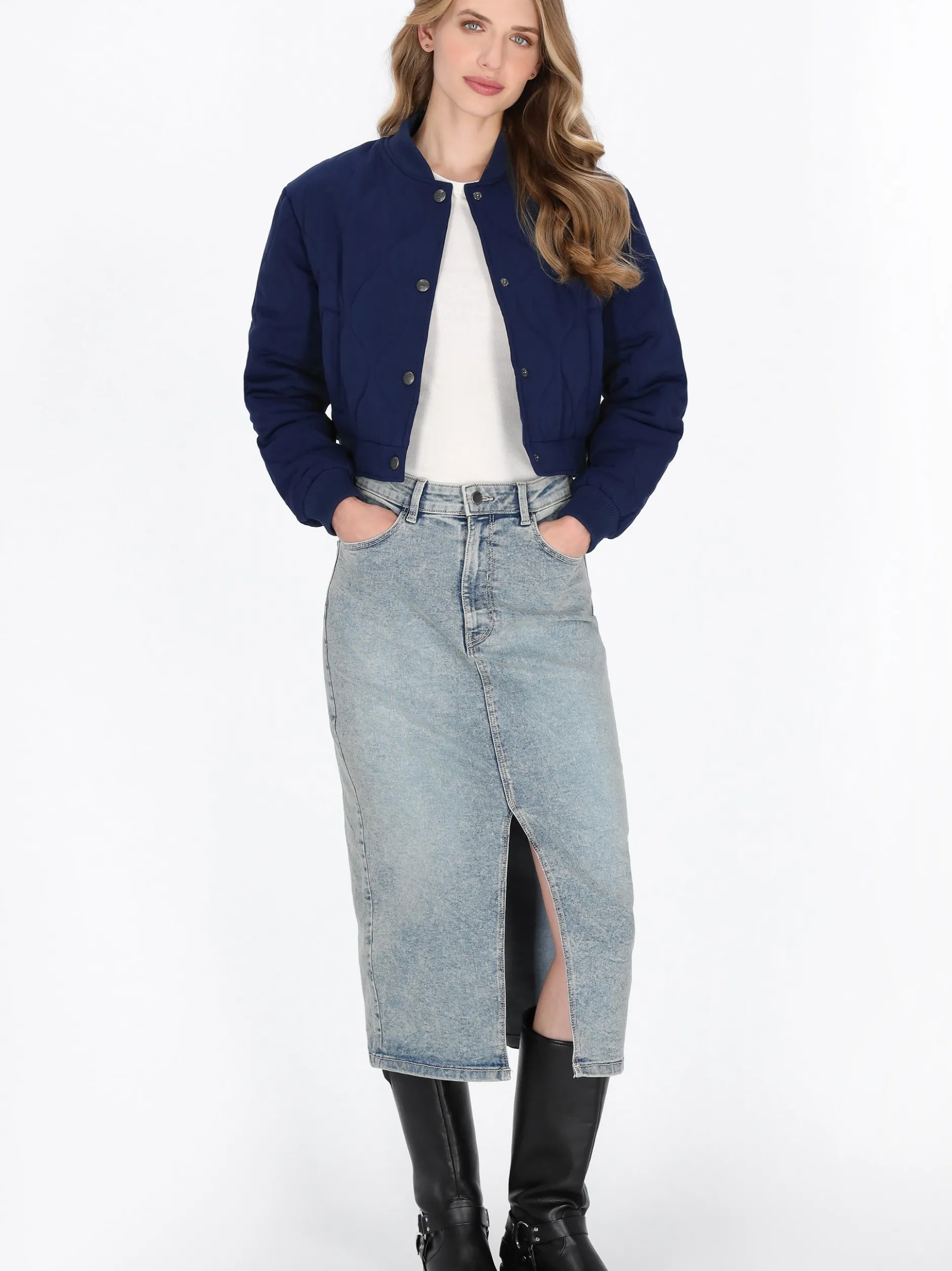 Dreimaster Damen Jacke in marine