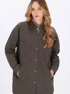Dreimaster Damen Jacke in oliv