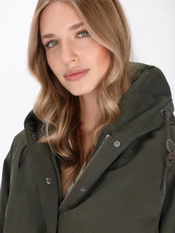 Dreimaster Damen Jacke in oliv