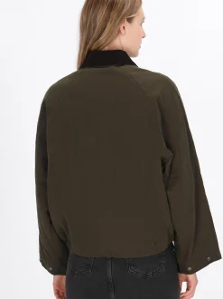 Dreimaster Damen Jacke in oliv