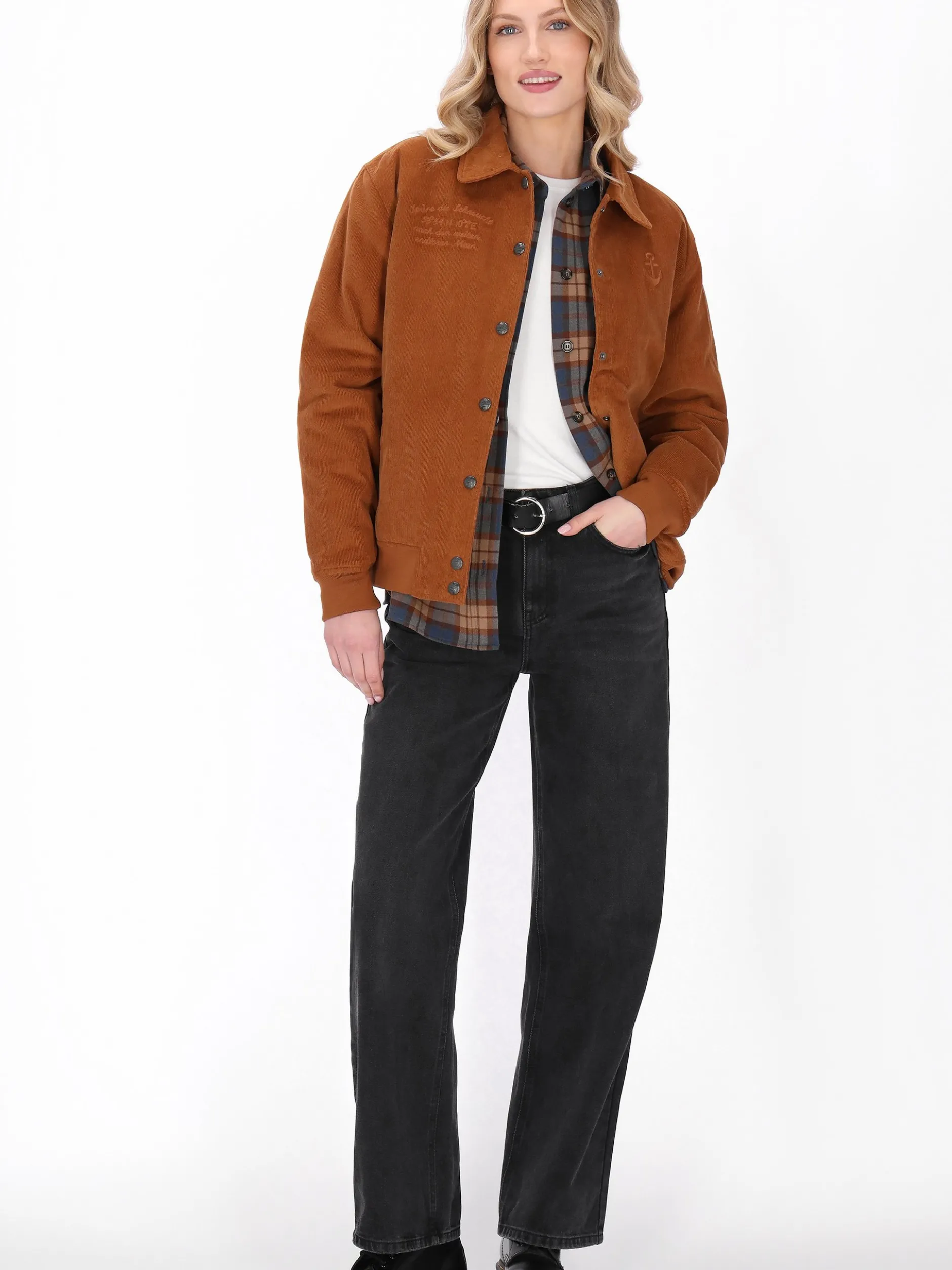 Dreimaster Damen Jacke in orange