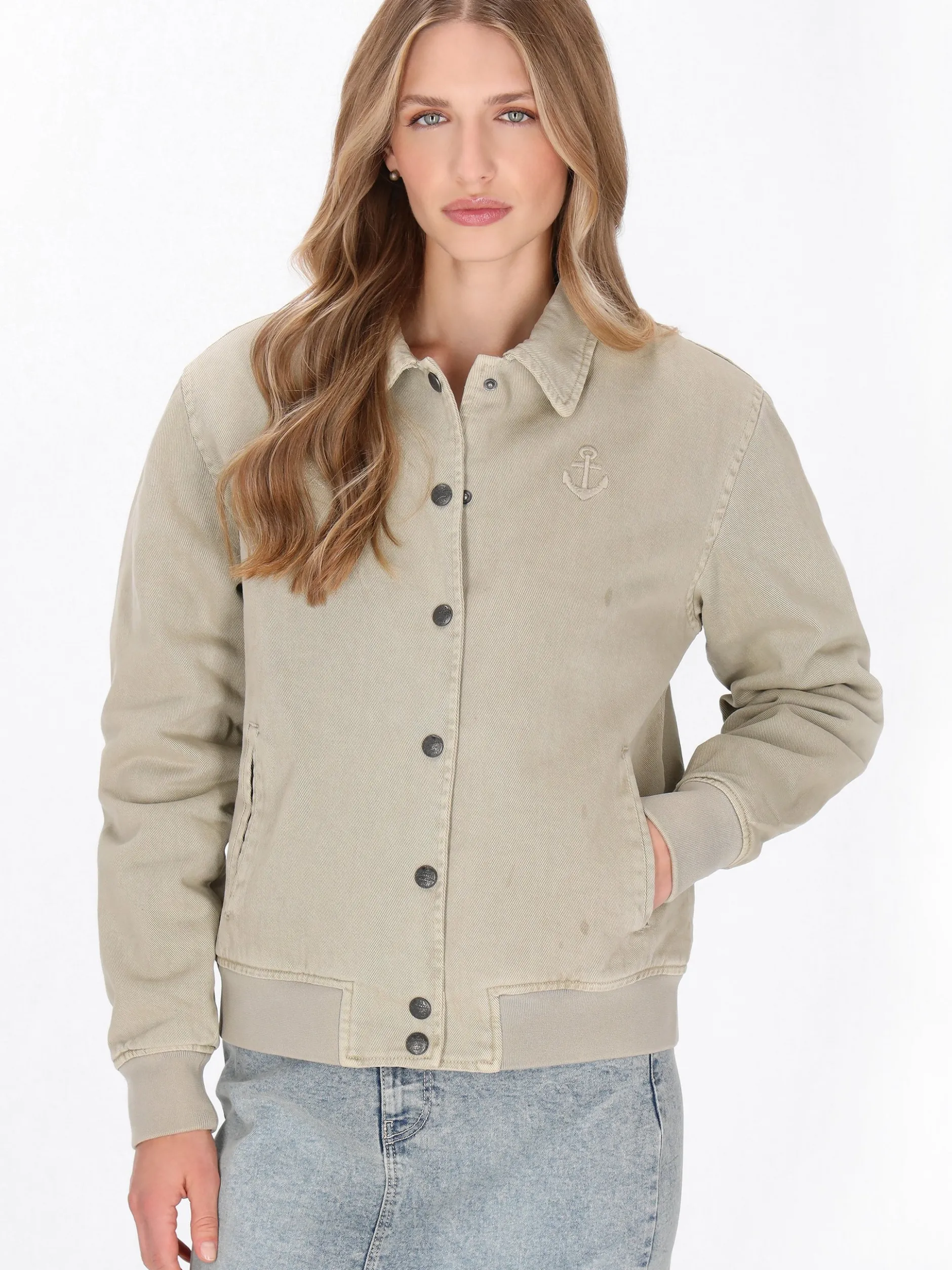 Dreimaster Damen Jacke in sand