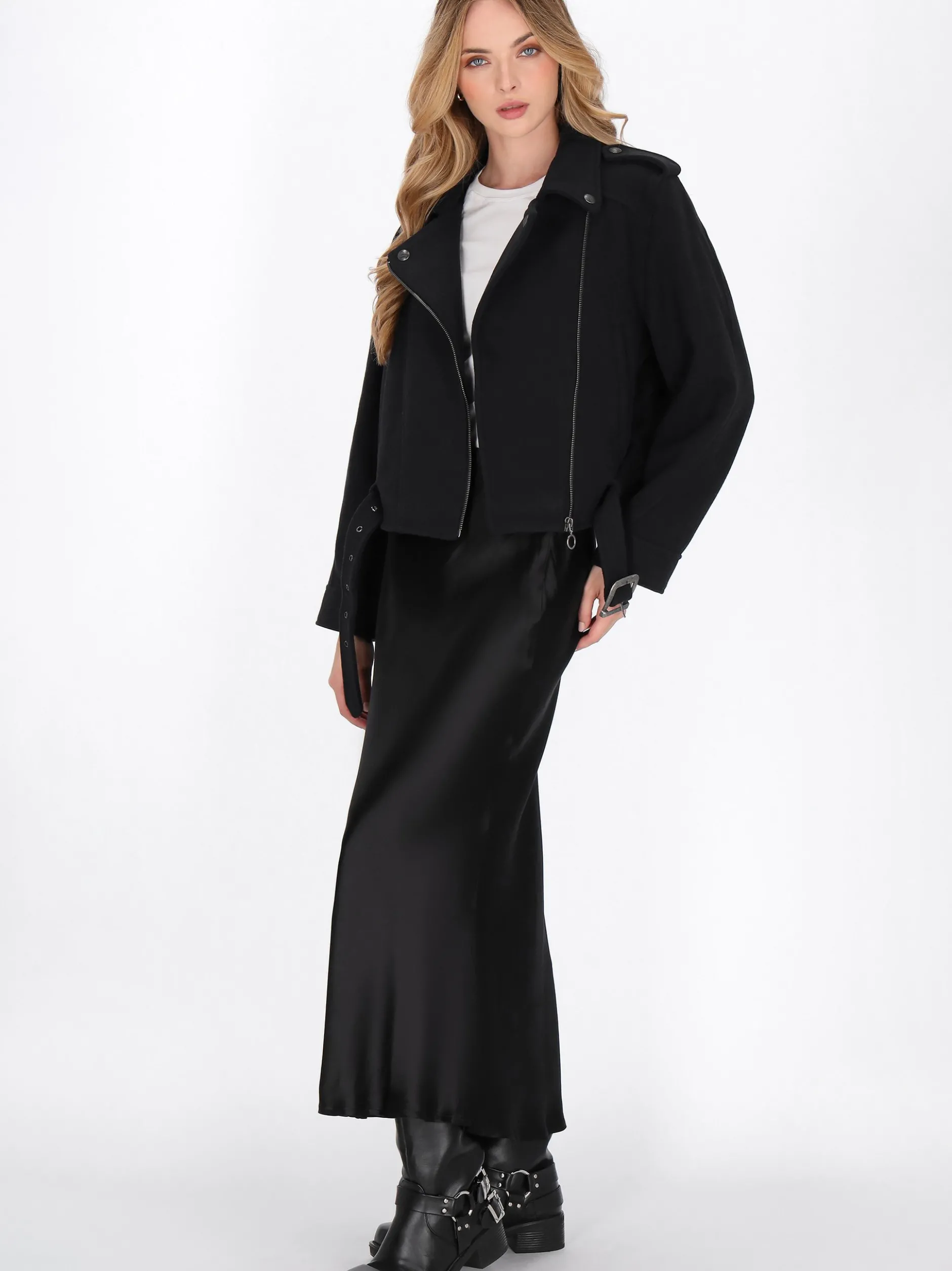 Dreimaster Damen Jacke in schwarz