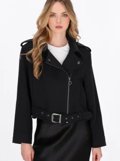 Dreimaster Damen Jacke in schwarz