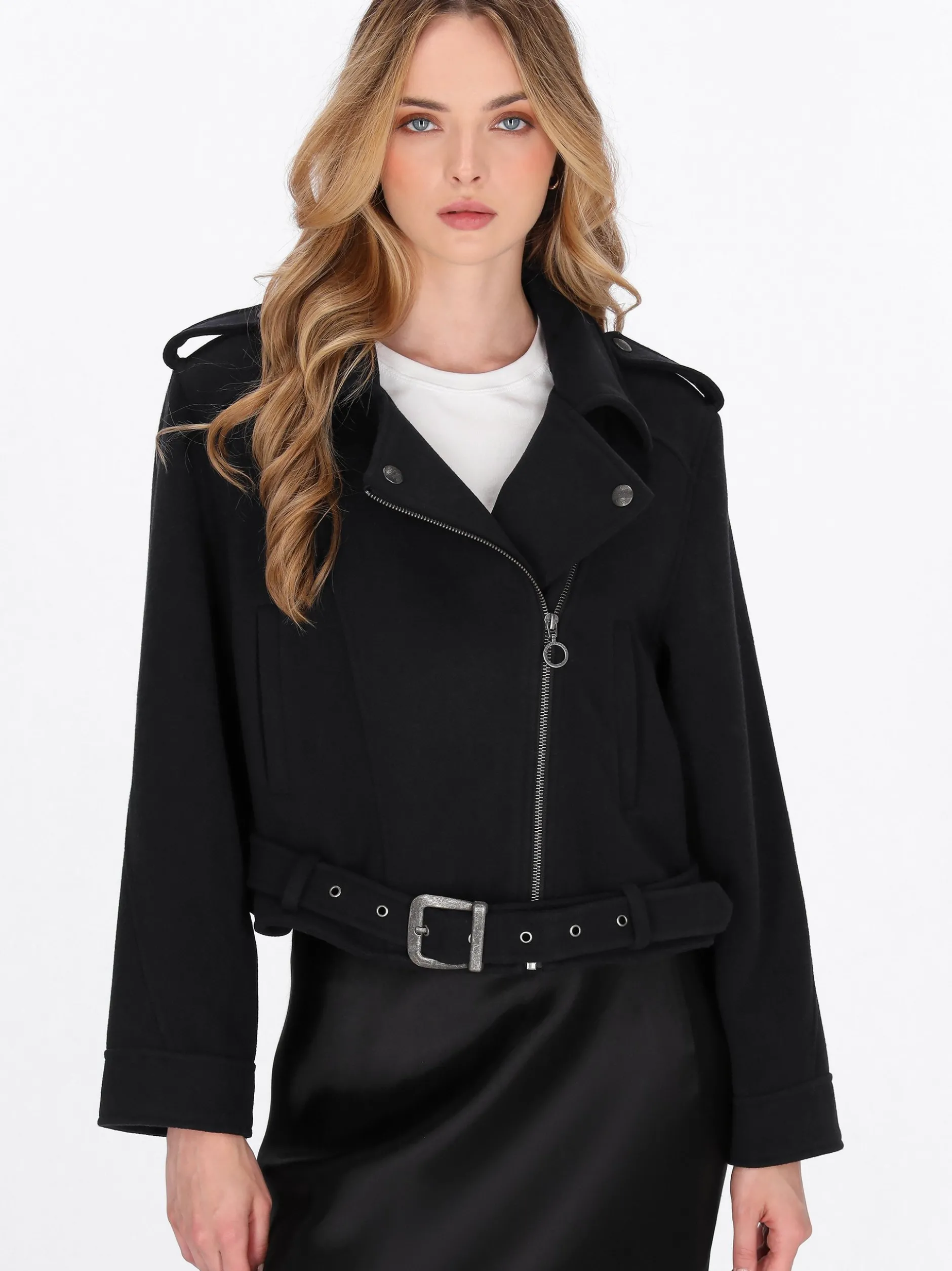 Dreimaster Damen Jacke in schwarz