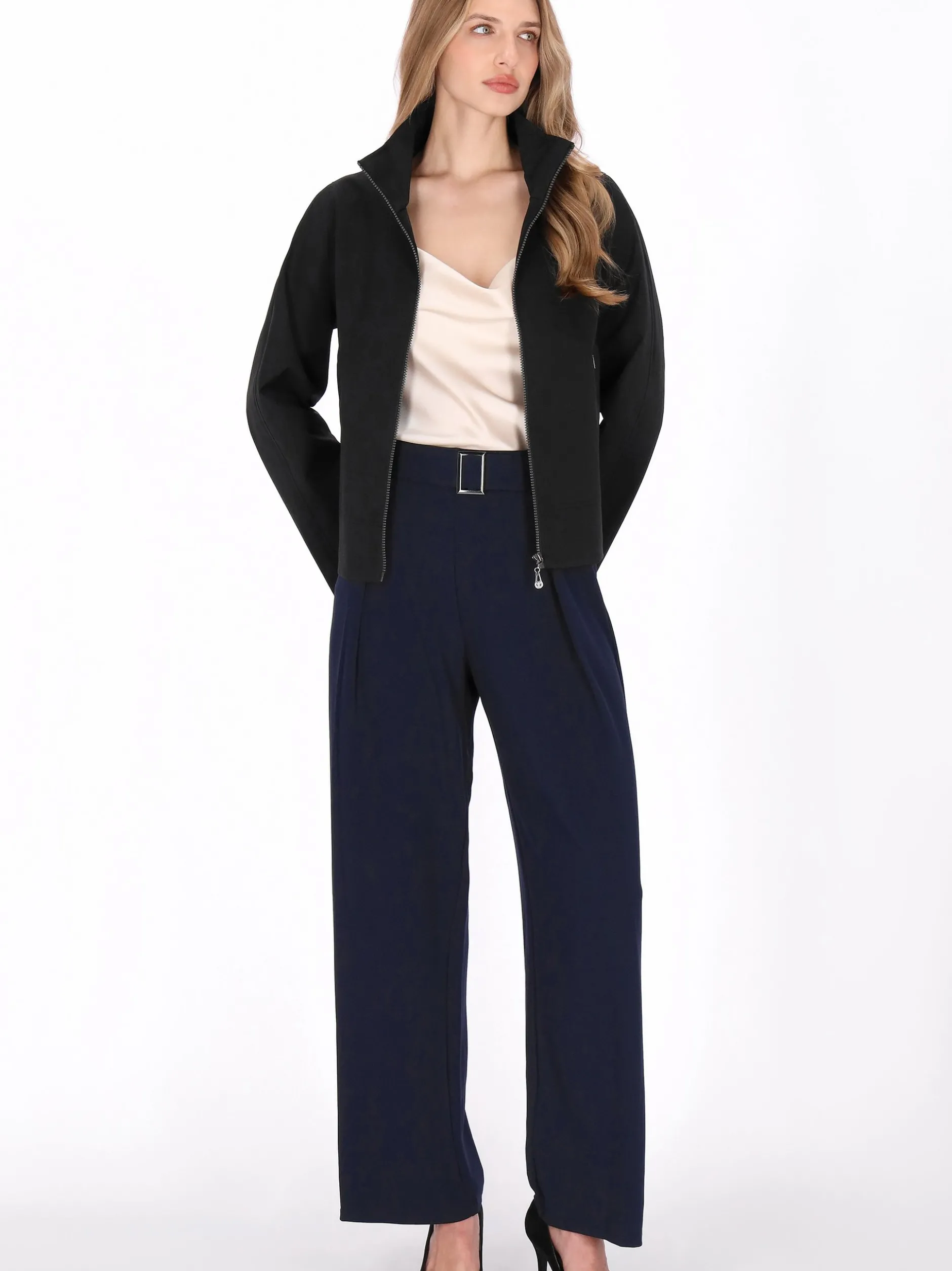 Dreimaster Damen Jacke in schwarz