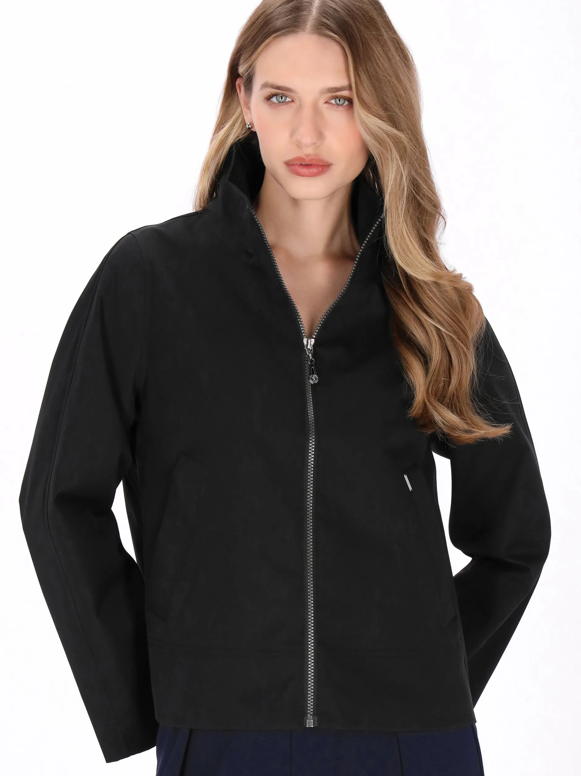 Dreimaster Damen Jacke in schwarz