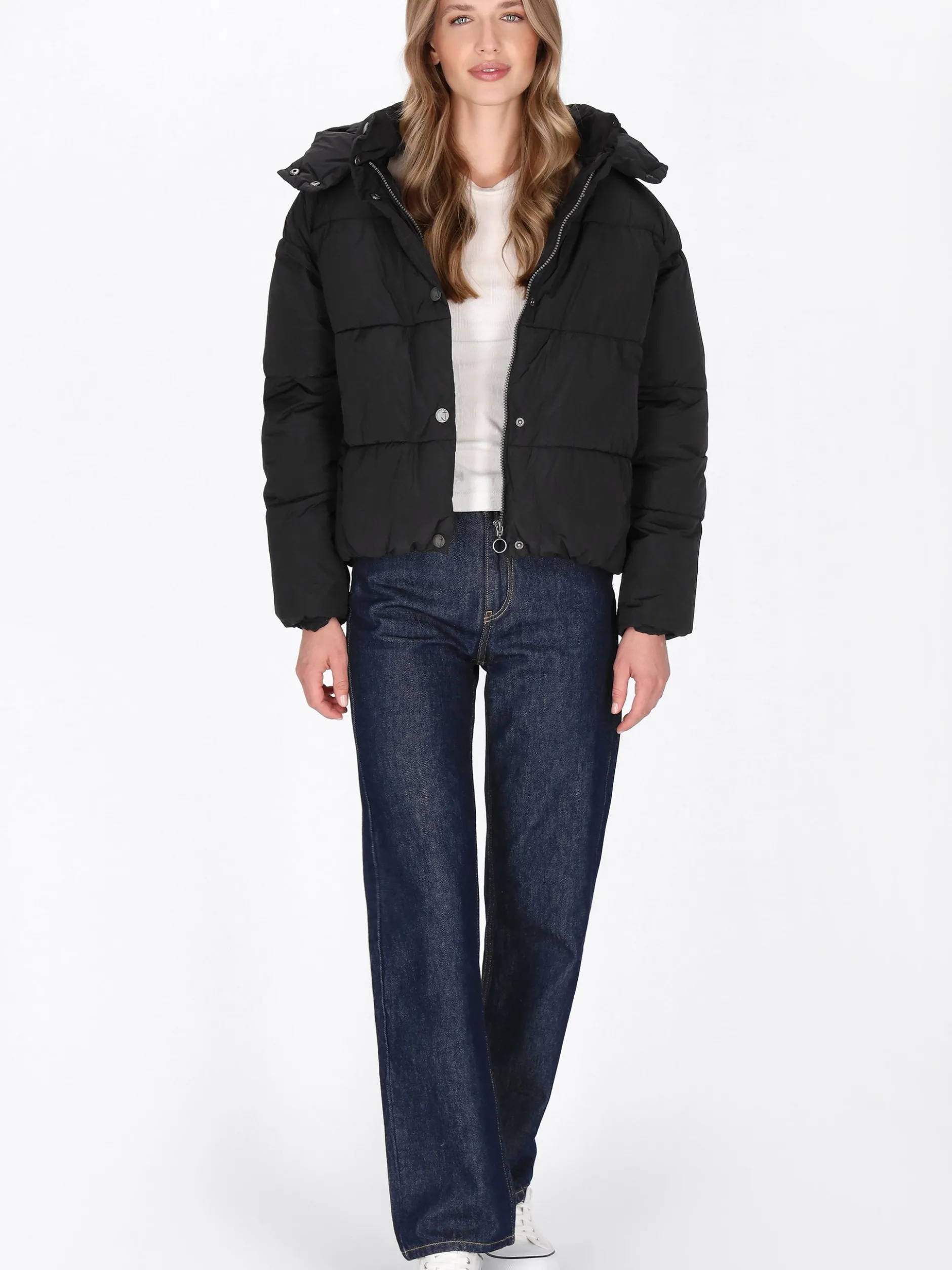 Dreimaster Damen Jacke in schwarz