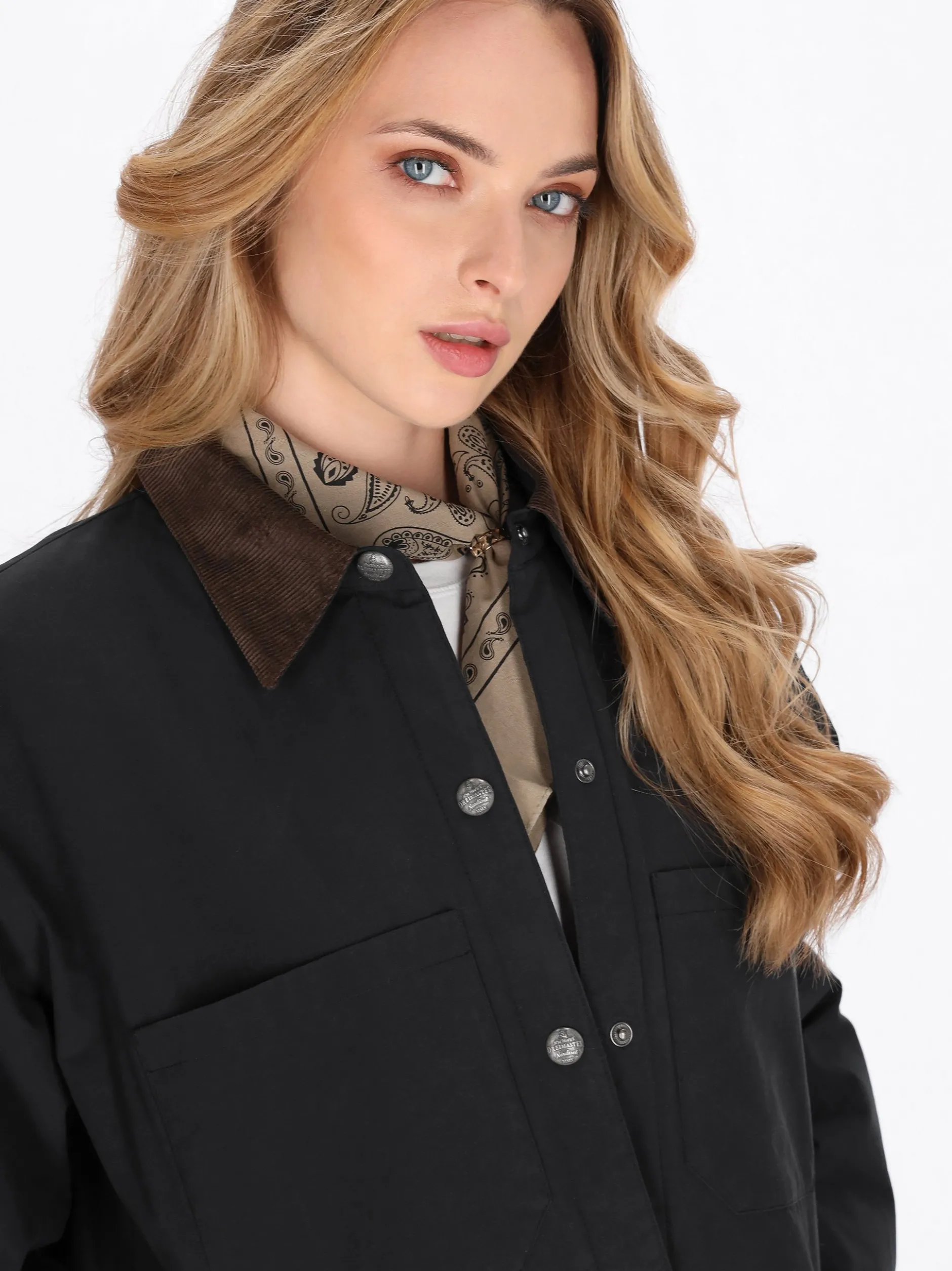 Dreimaster Damen Jacke in schwarz