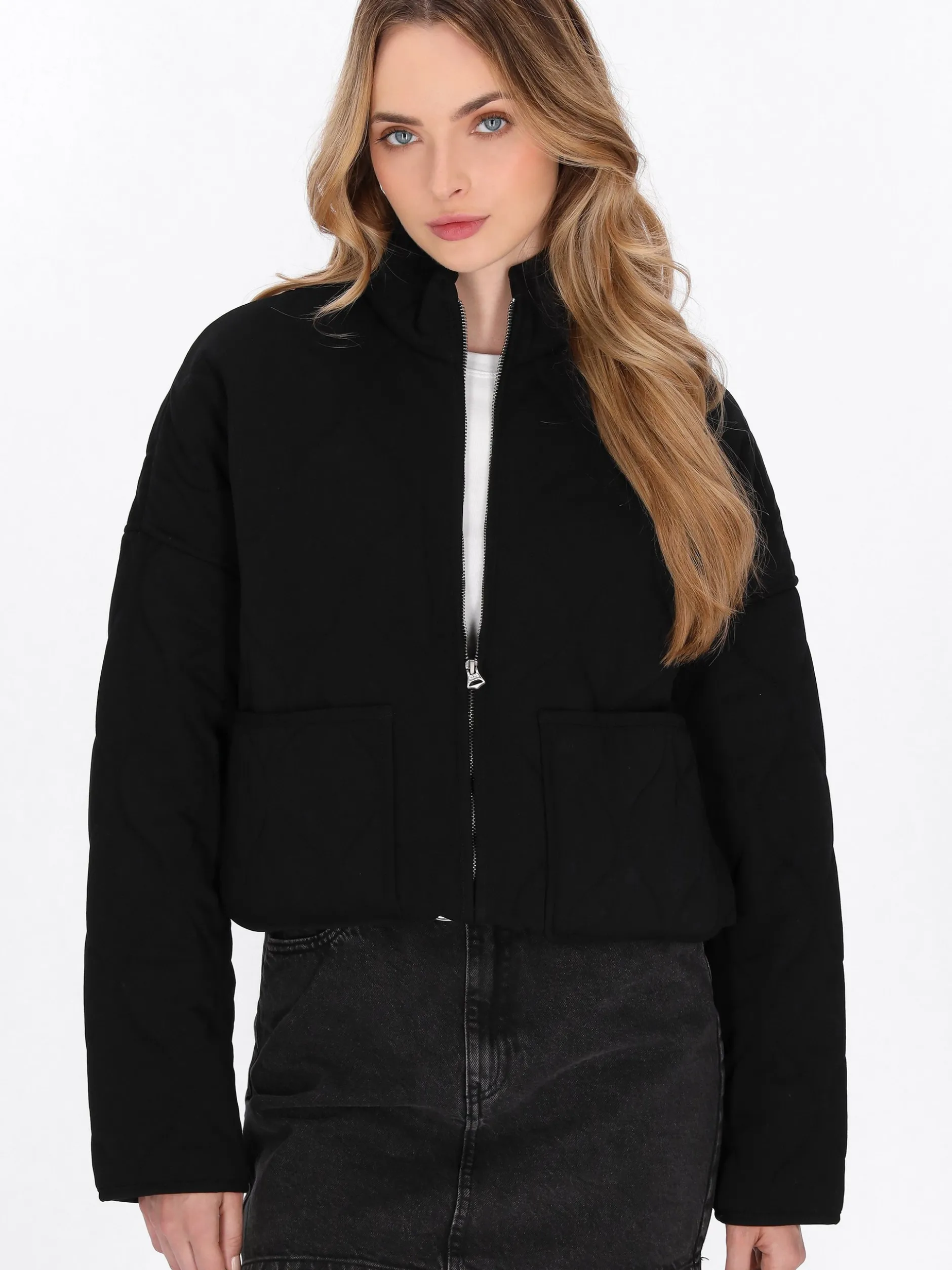 Dreimaster Damen Jacke in schwarz