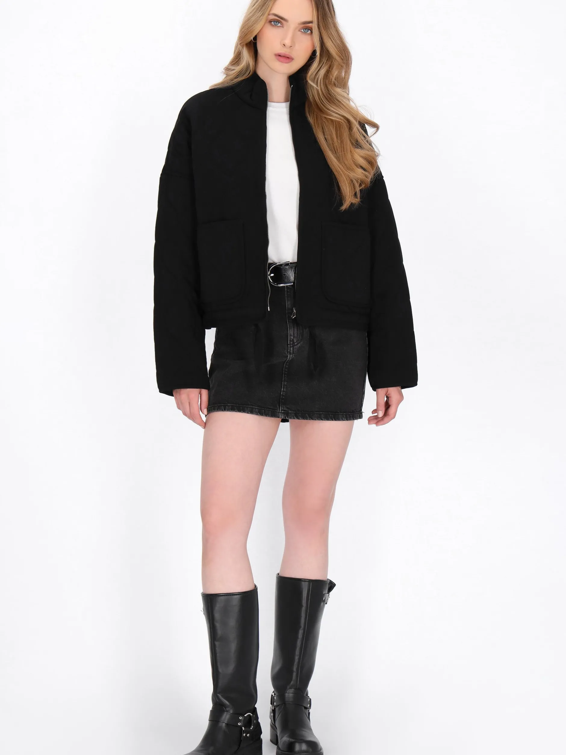 Dreimaster Damen Jacke in schwarz