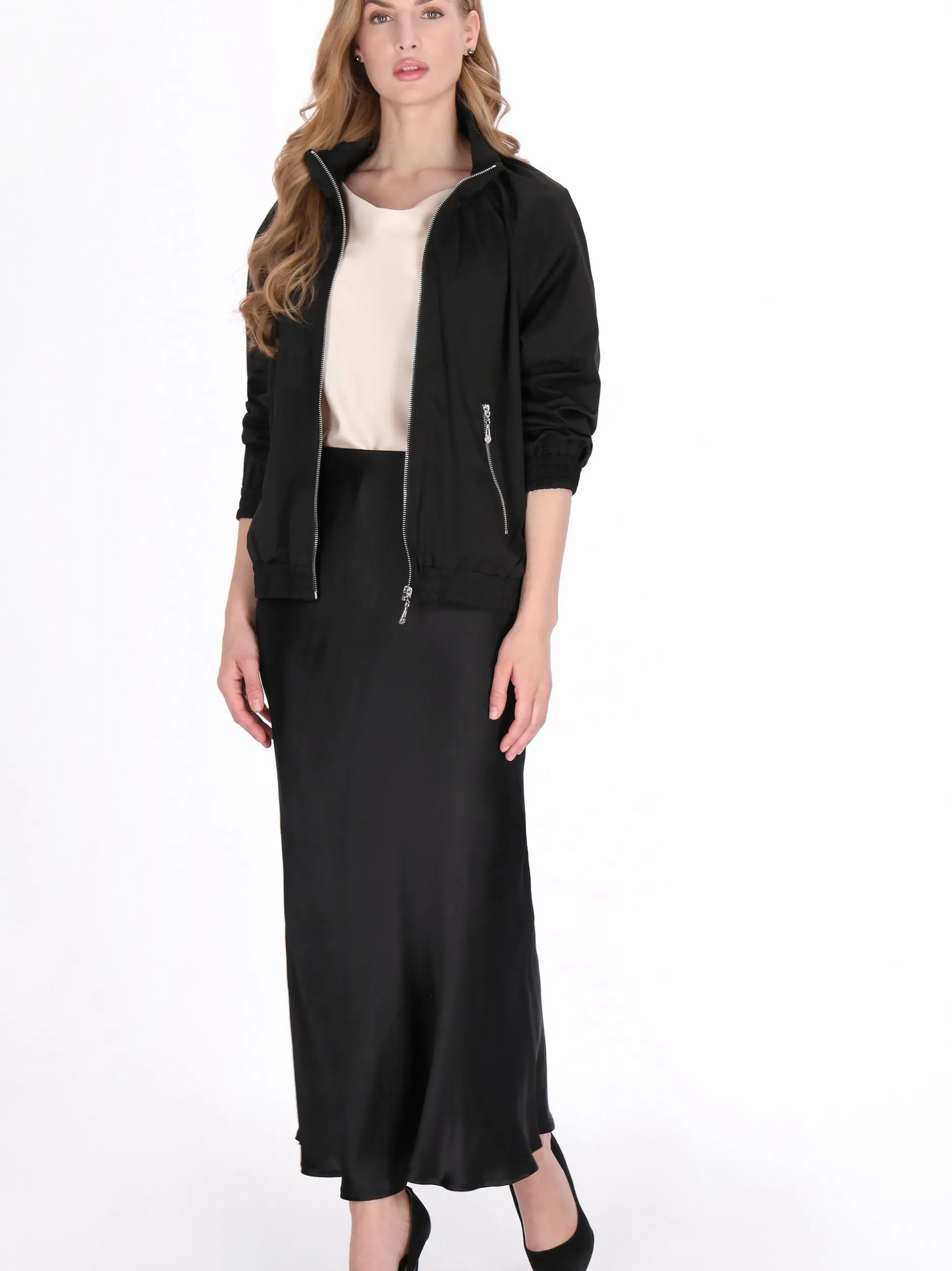 Dreimaster Damen Jacke in schwarz