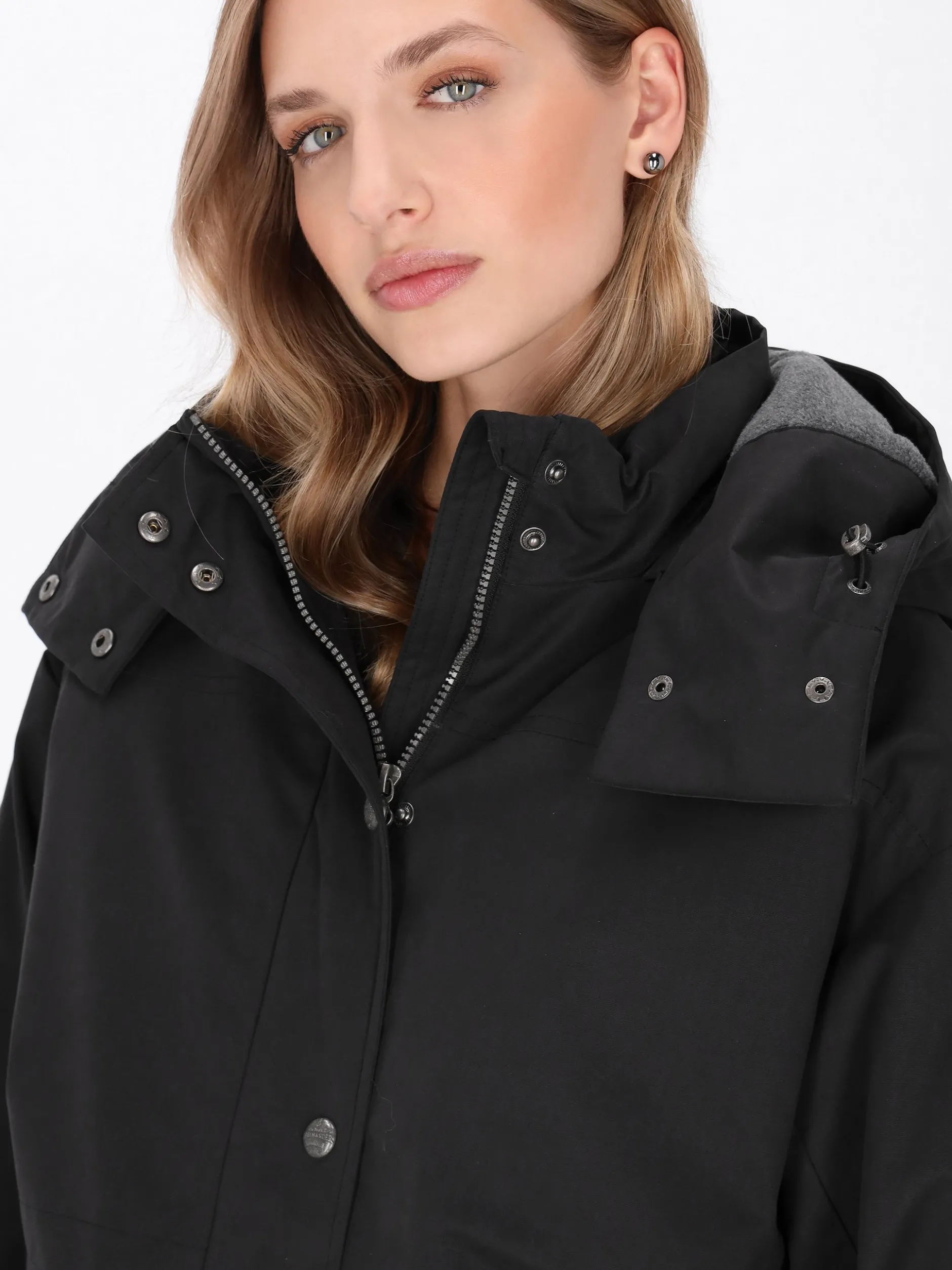 Dreimaster Damen Jacke in schwarz