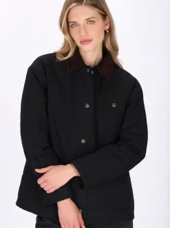 Dreimaster Damen Jacke in schwarz