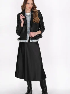 Dreimaster Damen Jacke in schwarz