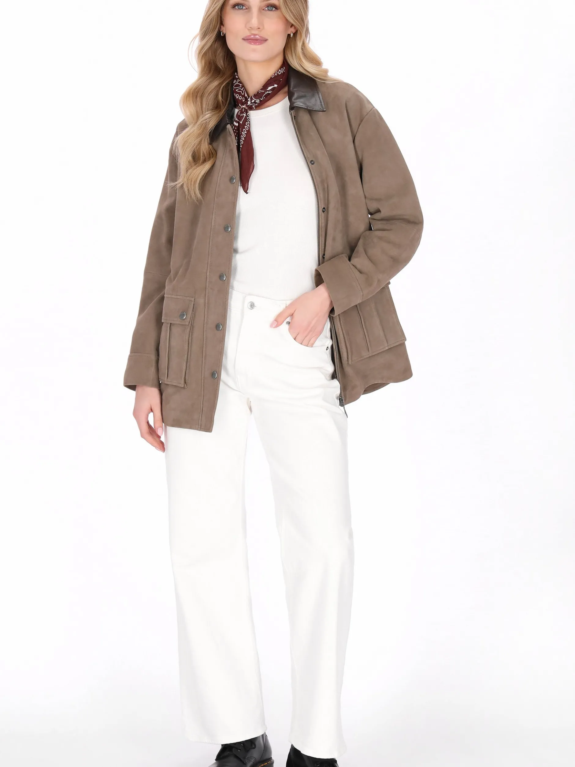 Dreimaster Damen Jacke in taupe