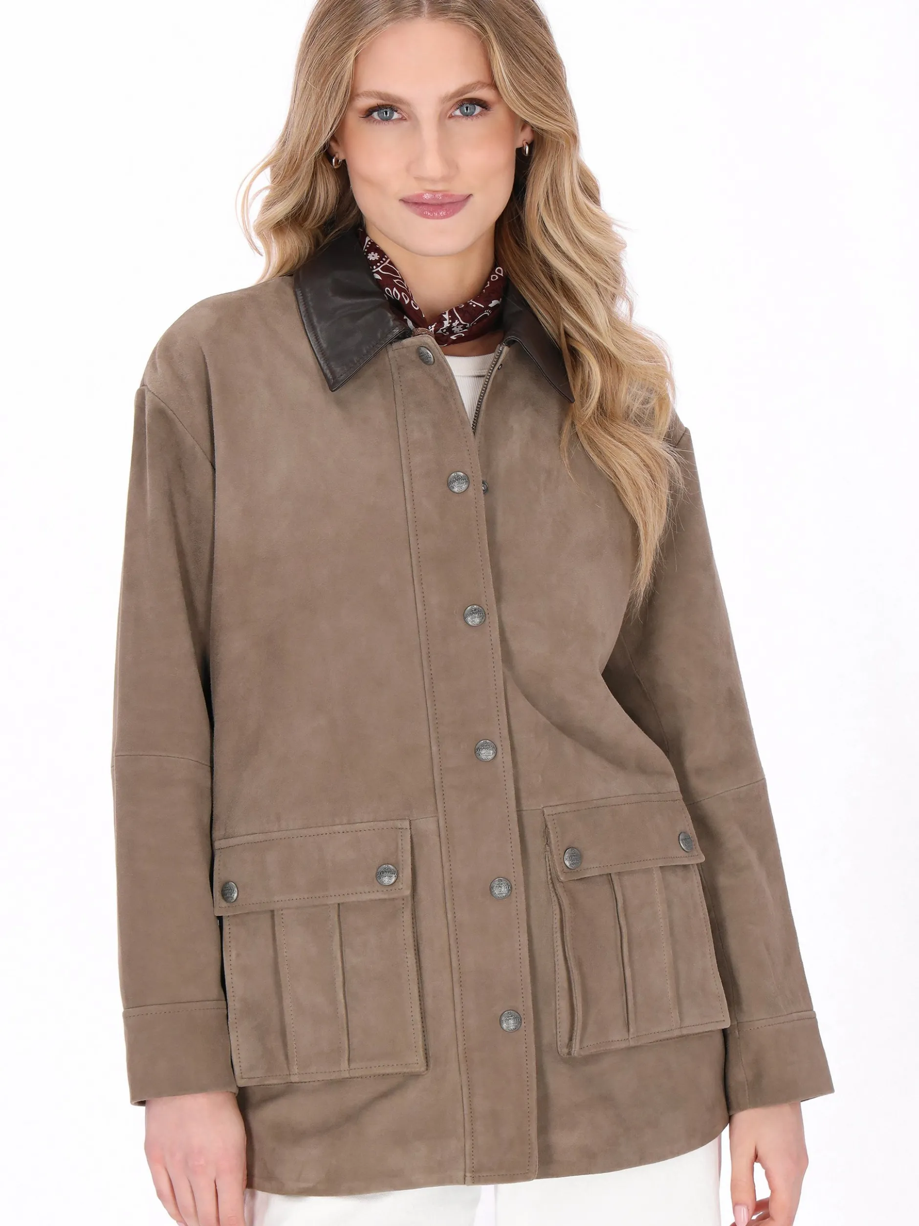 Dreimaster Damen Jacke in taupe