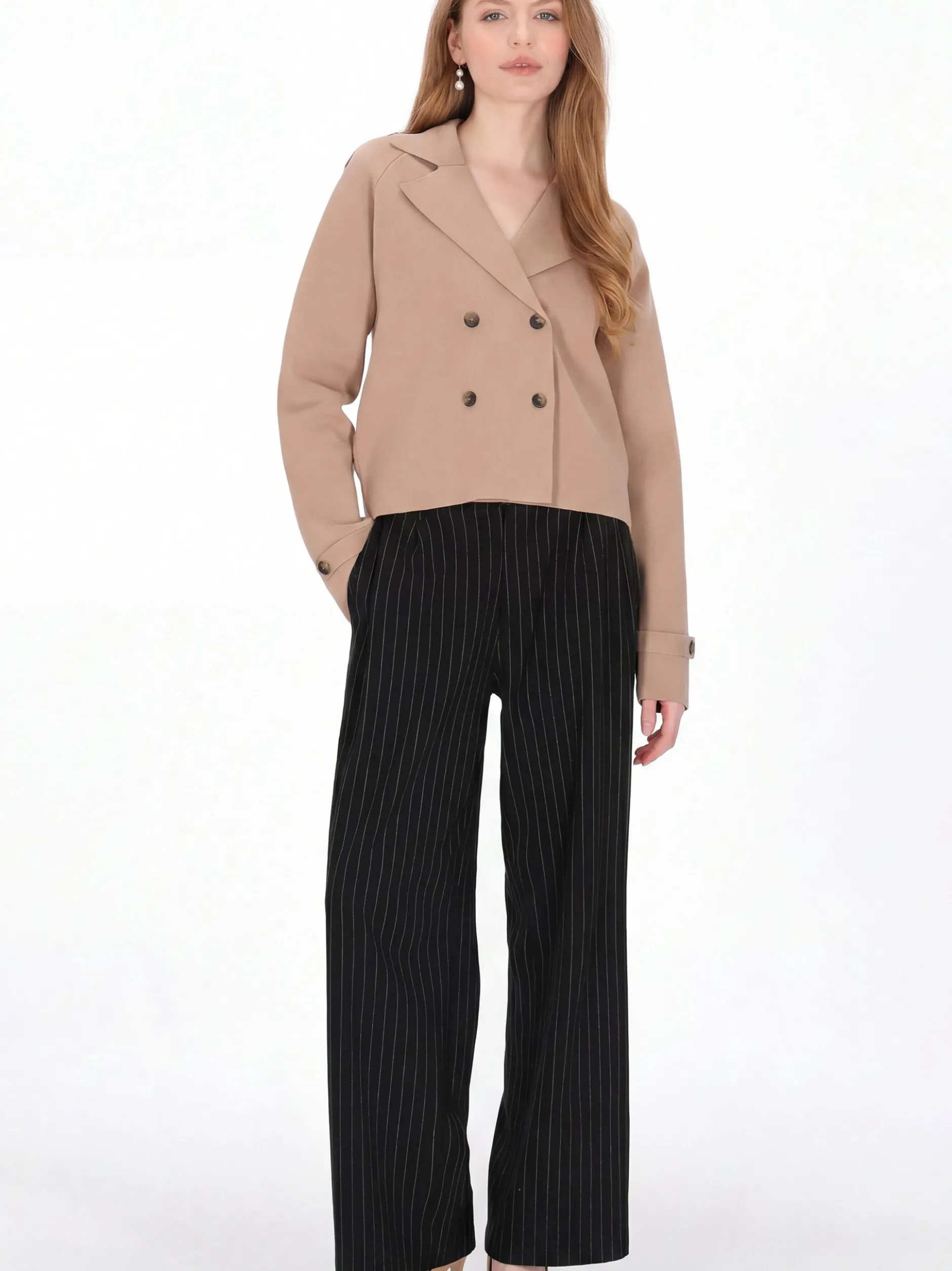 Dreimaster Damen Jacke in taupe