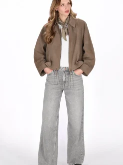 Dreimaster Damen Jacke in taupe