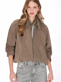 Dreimaster Damen Jacke in taupe