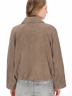 Dreimaster Damen Jacke in taupe