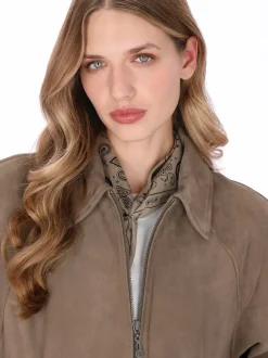 Dreimaster Damen Jacke in taupe