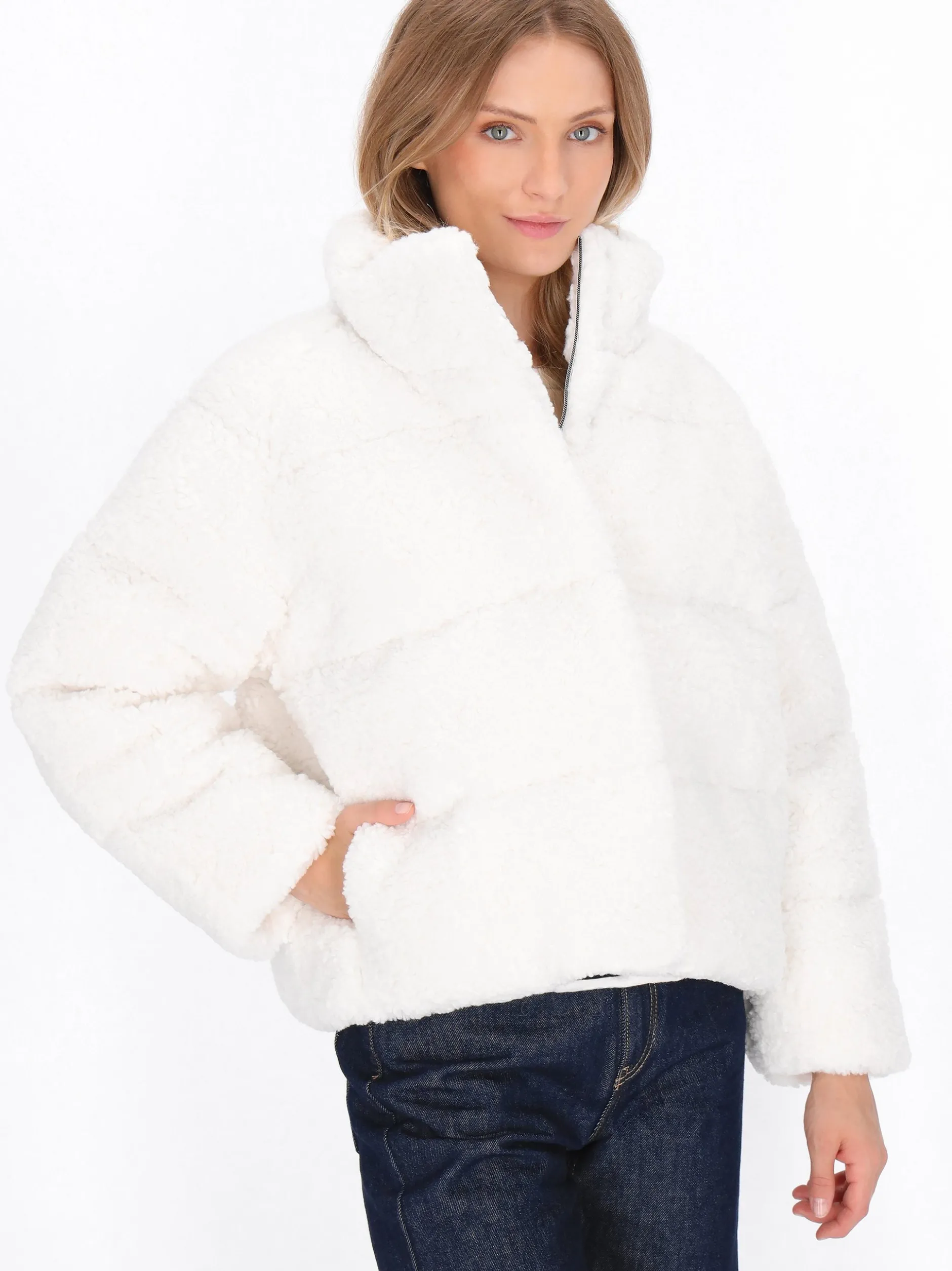 Dreimaster Damen Jacke in weiß