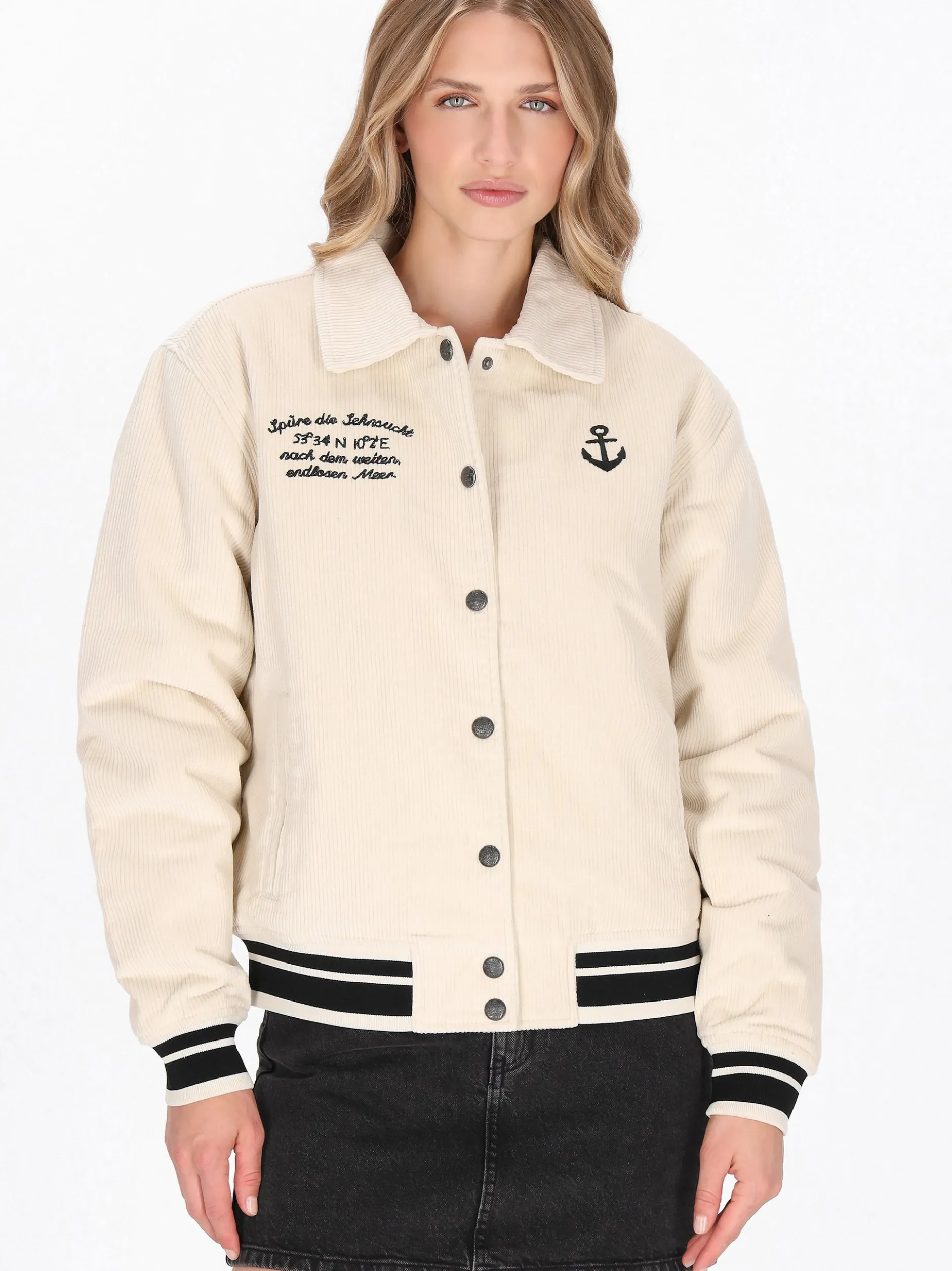 Dreimaster Damen Jacke in weiß