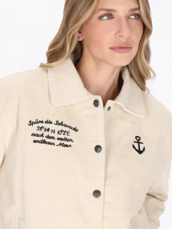 Dreimaster Damen Jacke in weiß