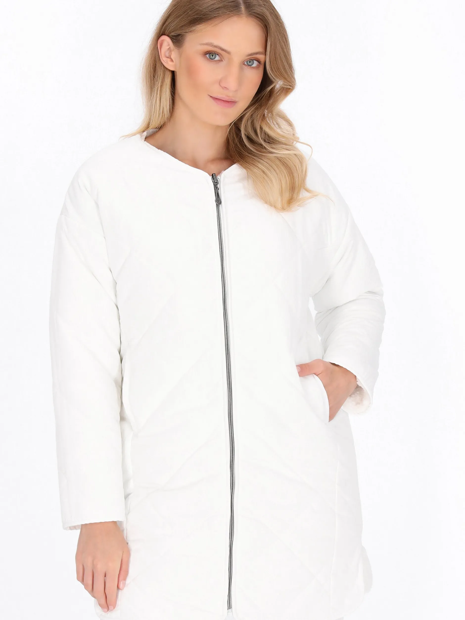 Dreimaster Damen Jacke in weiß