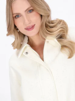Dreimaster Damen Jacke in weiß