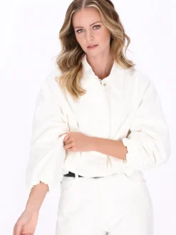 Dreimaster Damen Jacke in weiß