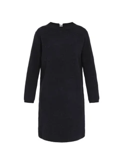 Dreimaster Damen Kleid in blau - Ausschnitt: Rundhals