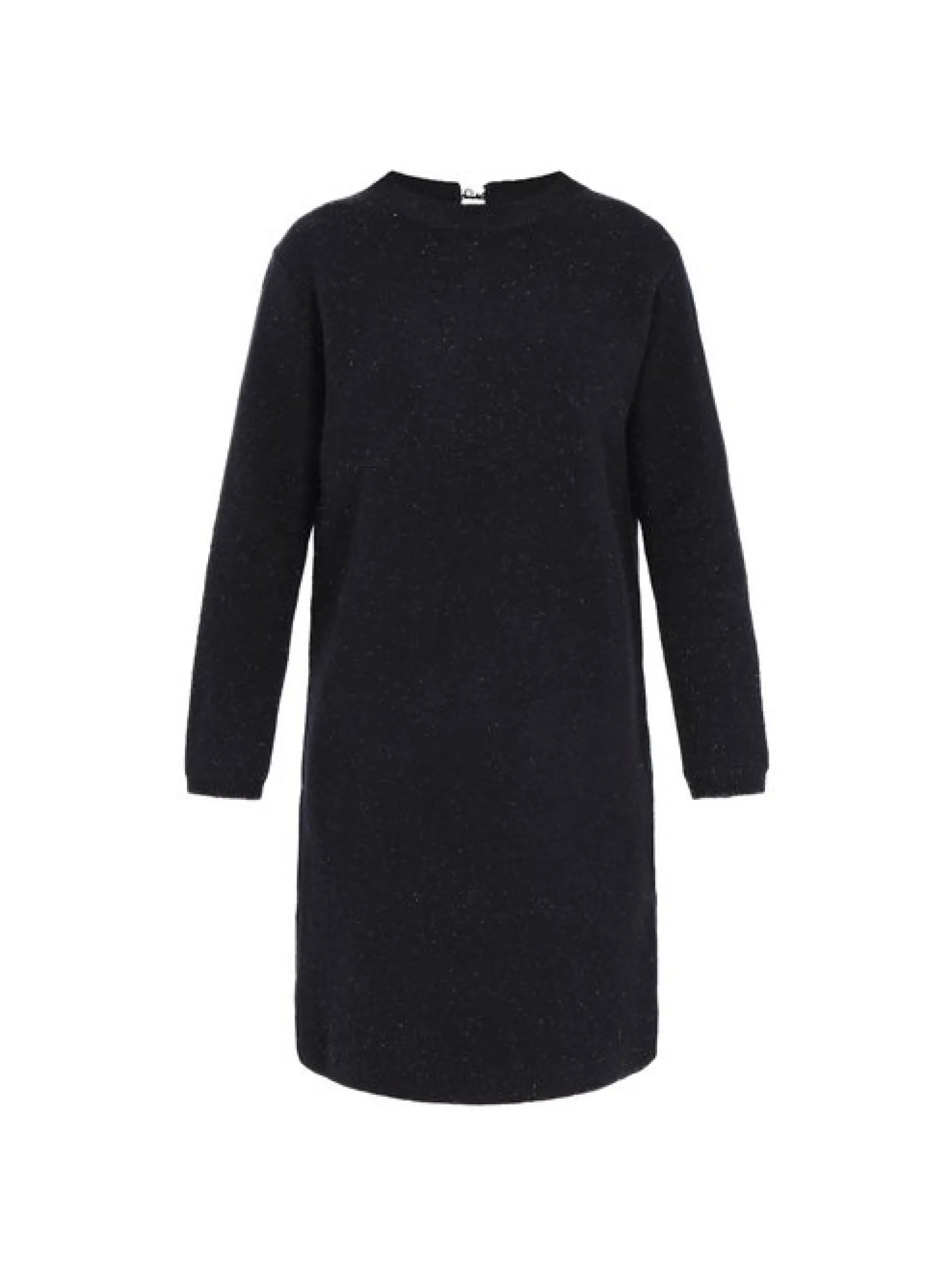 Dreimaster Damen Kleid in blau - Ausschnitt: Rundhals