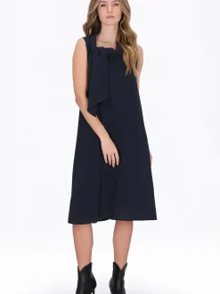 Dreimaster Damen Kleid in blau - Länge: mittel